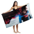 Microfiber Velour Beach Towel (Edge to Edge Printed)